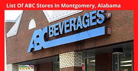 Abc warehouse montgomery al - Members of the public can submit feedback about the proposed actions by submitting an email to admin@abc.alabama.gov or mail feedback to Renee Ferraz, Alabama ABC Board, 2715 Gunter Park Drive, W ...
